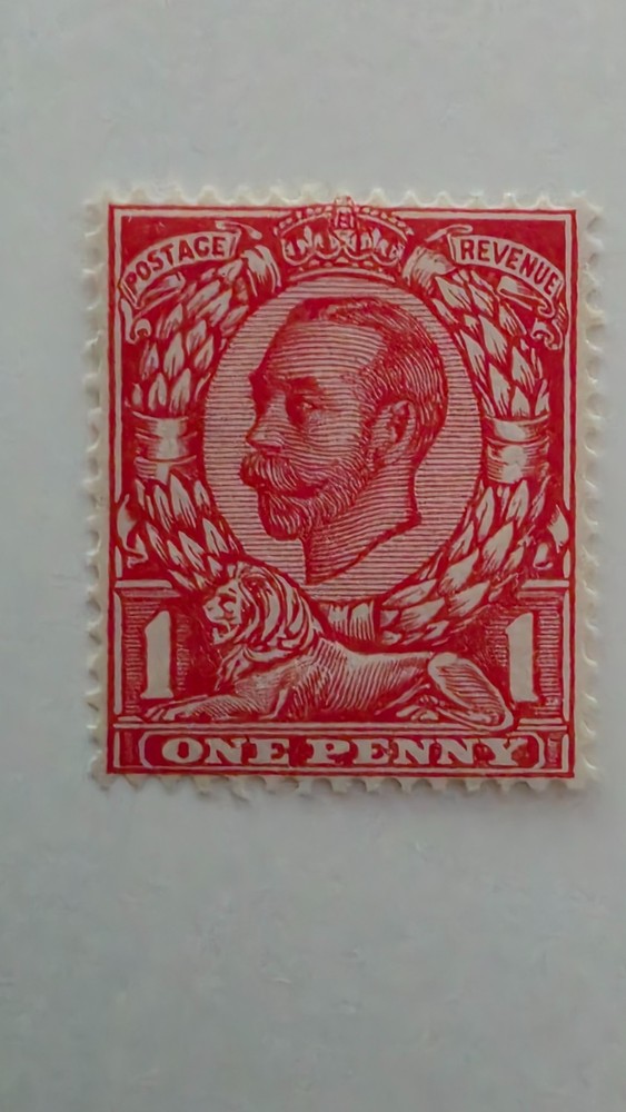 SG 349 1912 1d bright scarlet