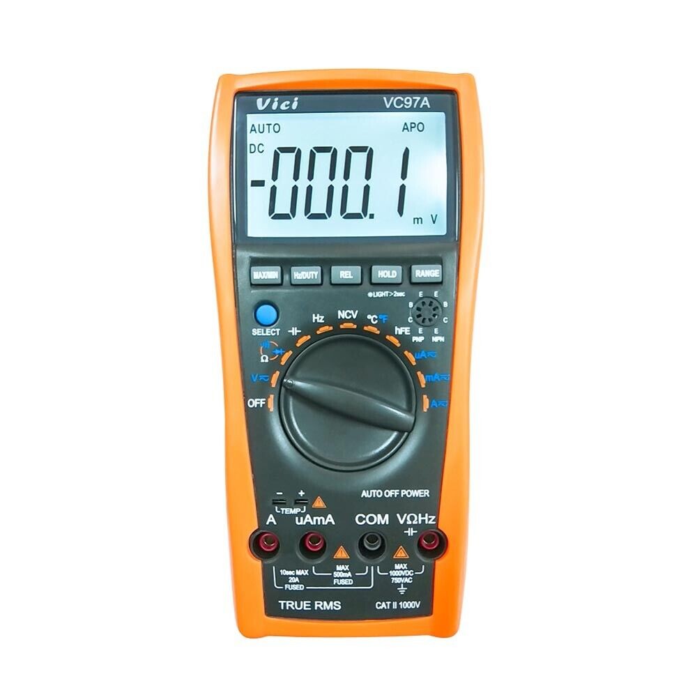 VICI VC97A TRMS DMM AC DC Voltmeter Capacitance Resistance digital Multimeter