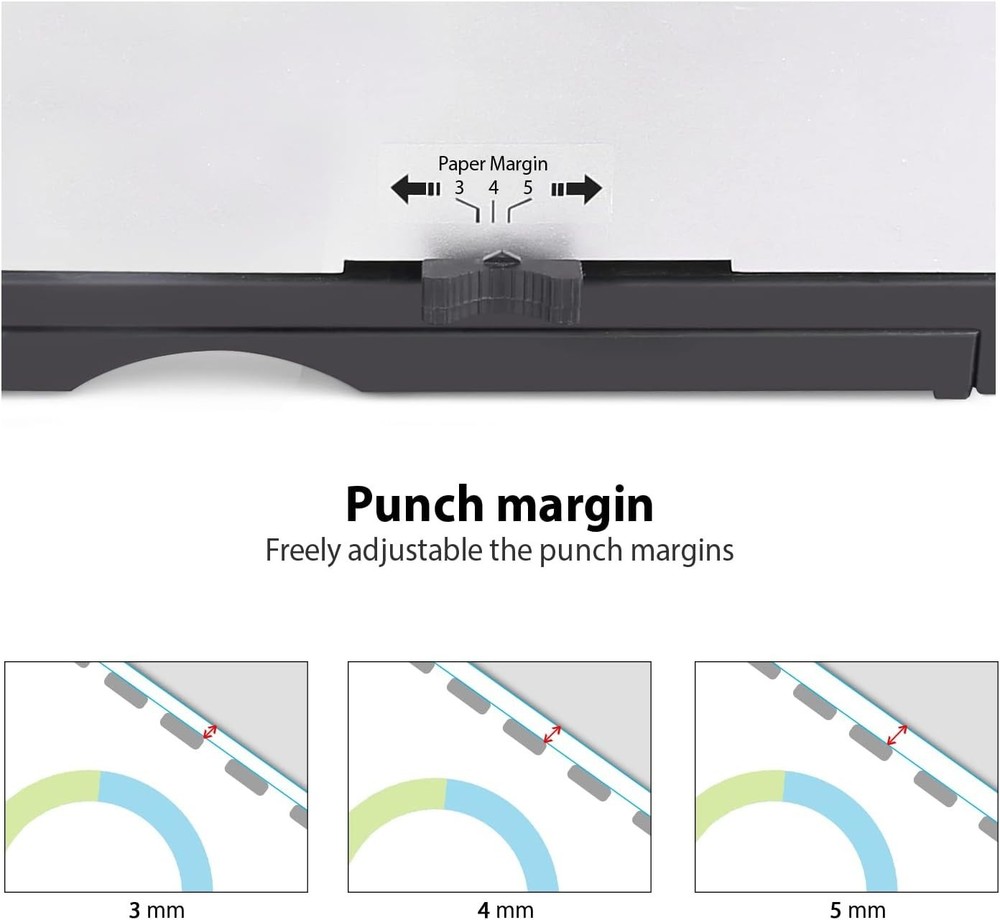 Heavy-Duty Comb Binding Machine for A4, A5, Letter Size - 450 Sheet Capacity