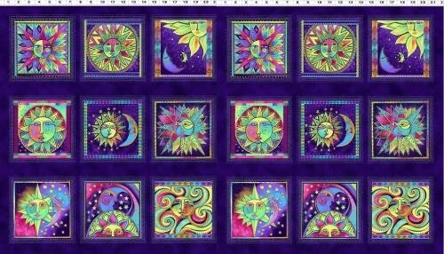 Laurel Burch***CELESTIAL MAGIC*** 18 BLOCKS~ Y3159-28M