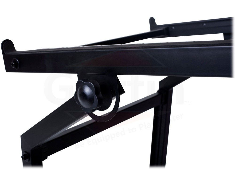 Rack Mount Rolling Stand & Adjustable Mixer Platform Rails by GRIFFIN | 19U Cart