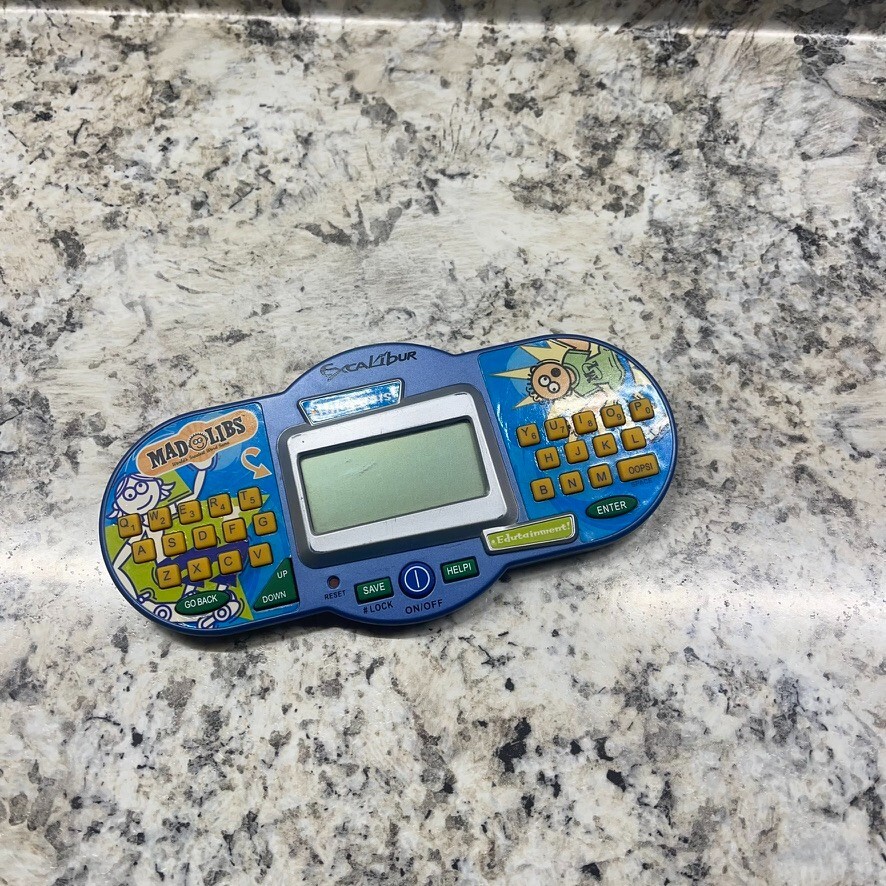 VINTAGE MAD LIBS EXCALIBUR ELECTRONIC HANDHELD GAME 2004