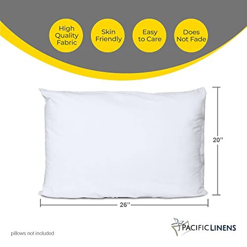 Pillow Protector - Poly-Cotton Blend Pillow Covers - Water and Dust Resistant