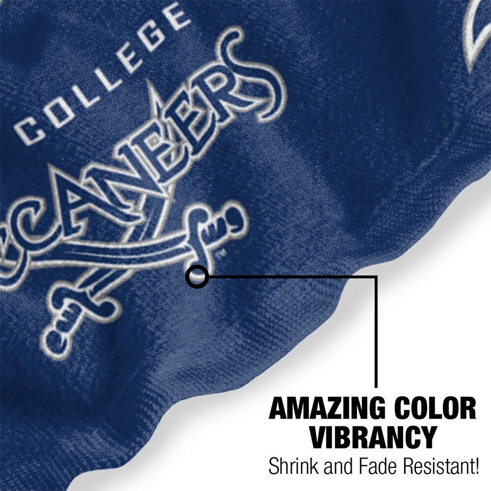 Blinn College Beach Towel/Bath Towel, 30"x60" Logo Pattern