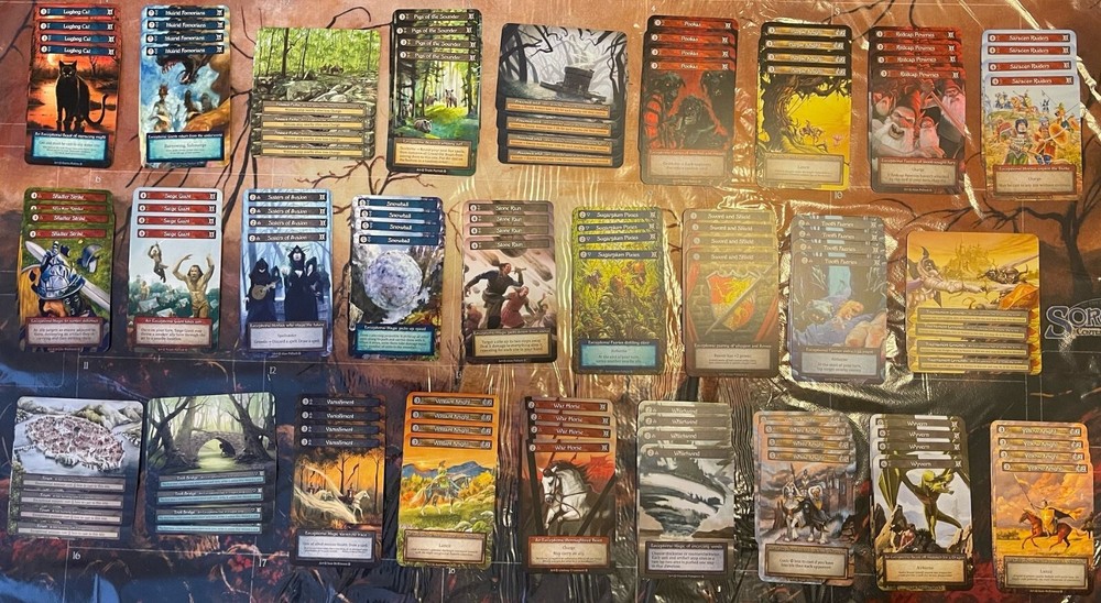 Sorcery Arthurian Legends Exceptional Playset ( 4 Complete 55 card sets)