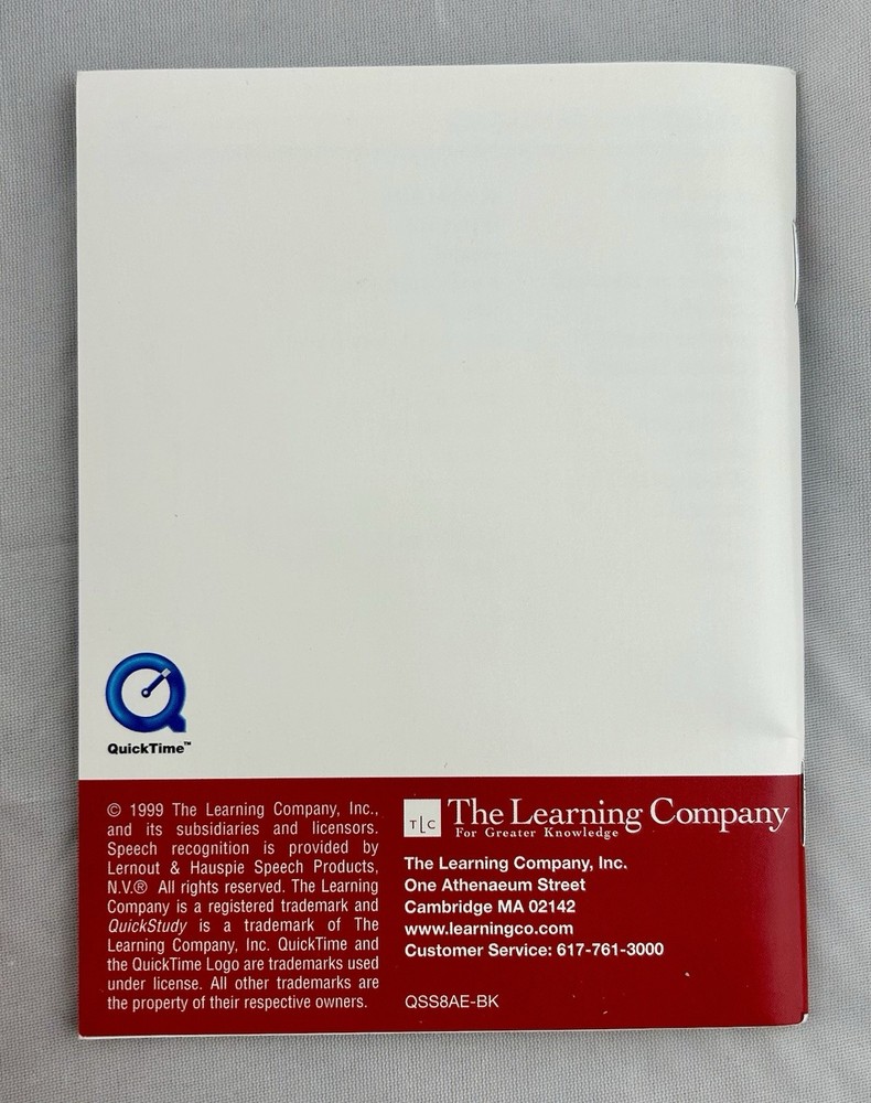 1998 Quick Study Conversational Spanish Learning Company Education 3-CD Set