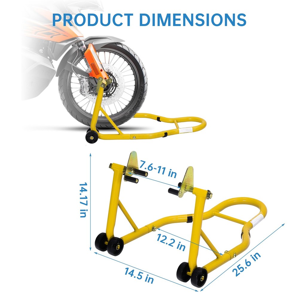 ⭐Motorcycle Front & Rear Stand Lift 900 lbs Spoolift Paddock Swingarm Adjustable