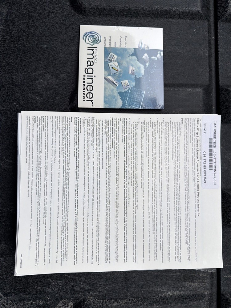 Intergraph Imagineer Technical 1.0 Win32 In Original Shrinkwrap