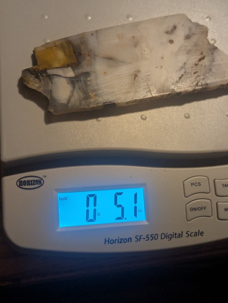 Large White Coconut Agate Jasper Stone Slab