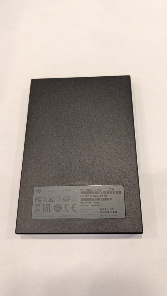 Seagate One Touch 3BDAPD‑500 2 TB Portable External HDD USB 3.0