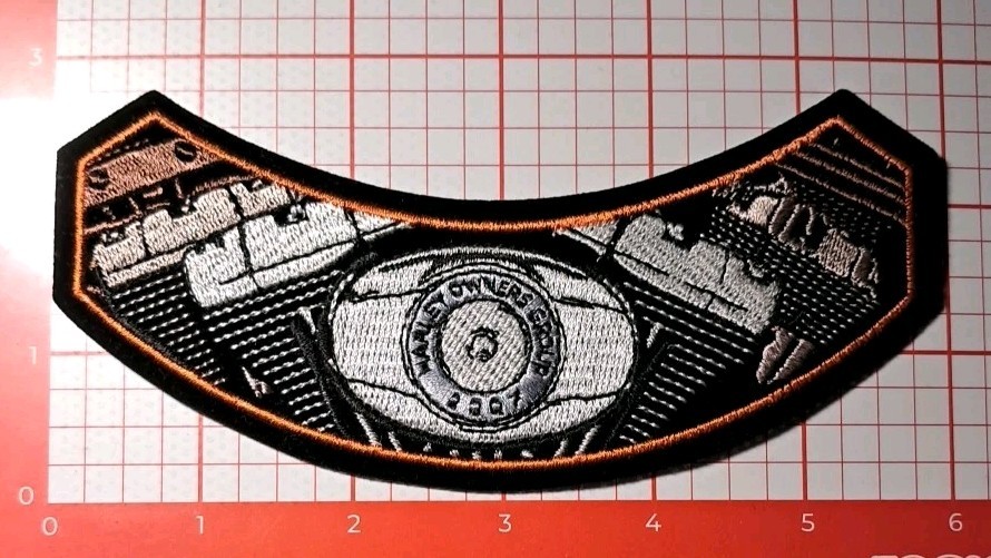 Harley-Davidson Owners Group 2007 Rocker Patch 3"X6"