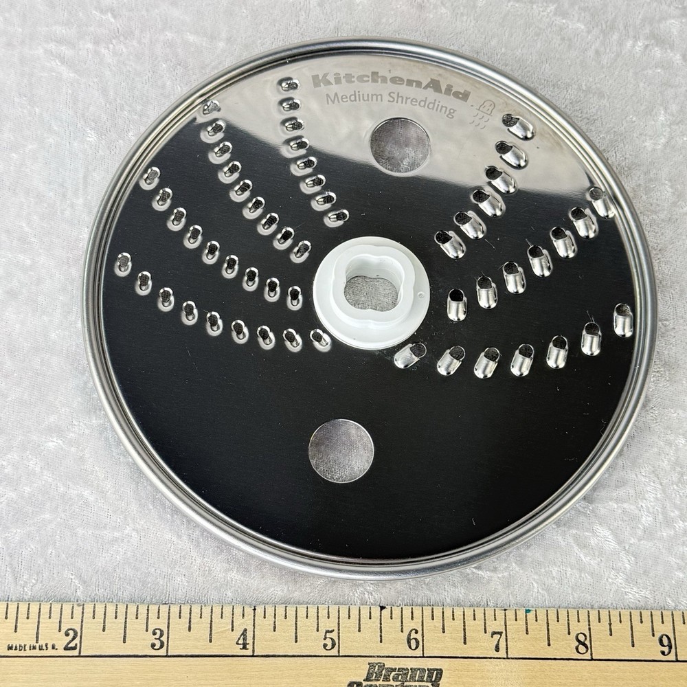 KitchenAid KFP1333 Shredding Disc OEM Stainless Fine/Medium Replacement Disc 10