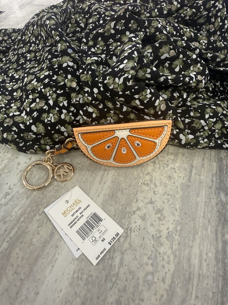 MICHAEL KORS Orange Bag Charm