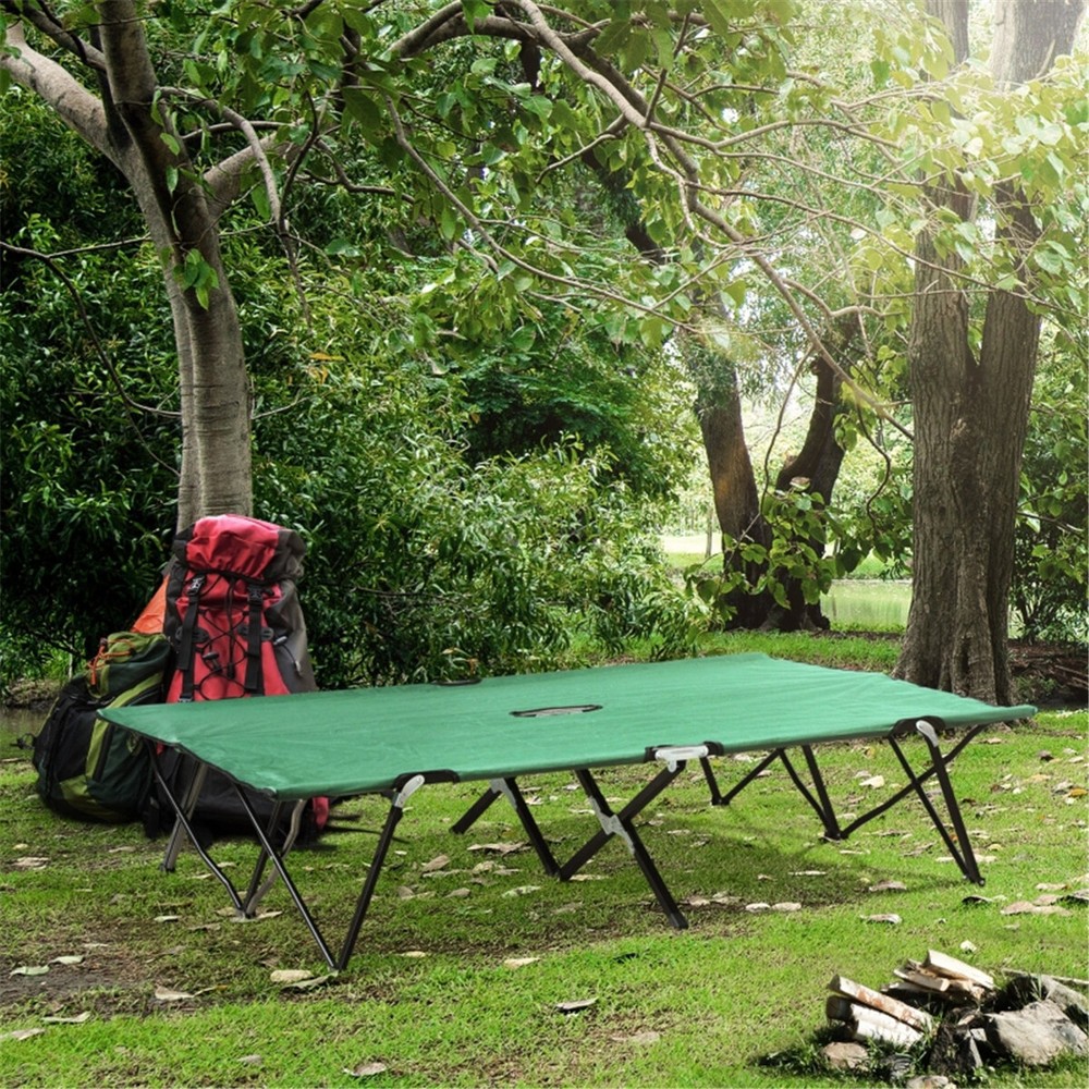 Folding Camping Chairs Camping Cot Green