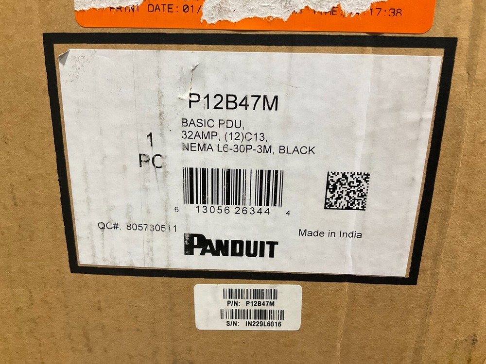 Panduit Basic PDU 208 volt P12B47M ✅ ❤️️ ✅ ❤️️ ✅ NEW IN BOX ✅ ❤️️ ✅