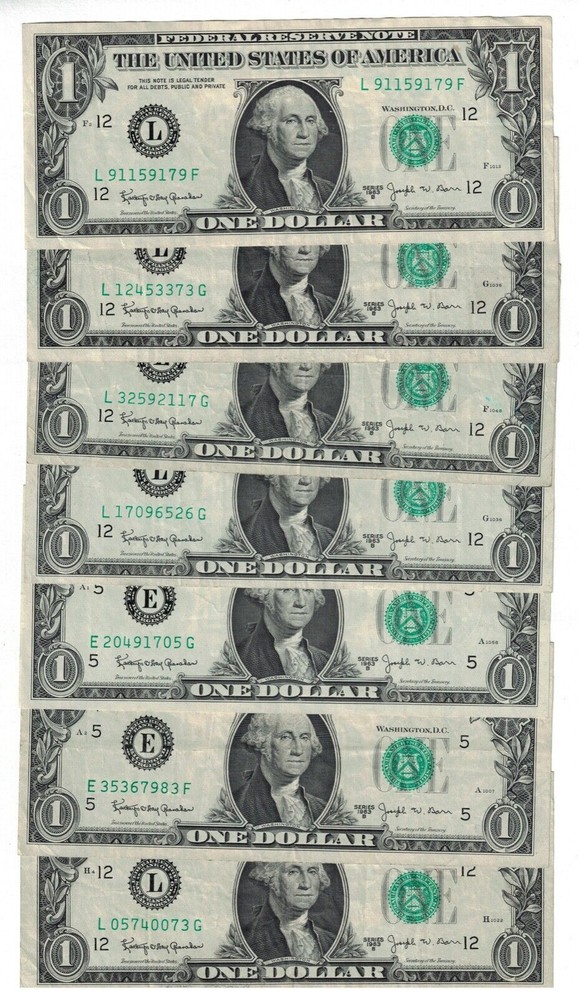 1963 B $ 1 ONE DOLLAR RESERVE NOTE RICHMOND FR.1902-E/SELLING ONE SINGLE NOTE