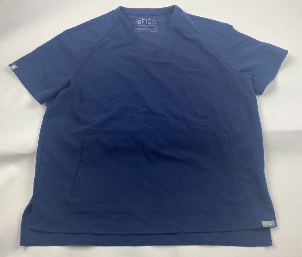 Figs Technical Collection Navy Blue Scrub Top and Bottom Size M