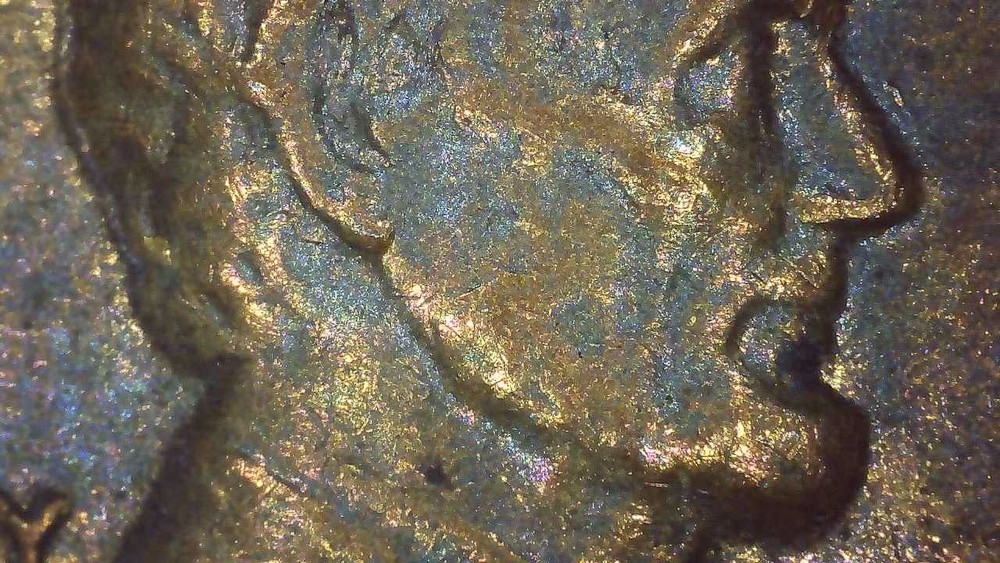 1979 D Lincoln Penny error repunched mintmark, misaligned die
