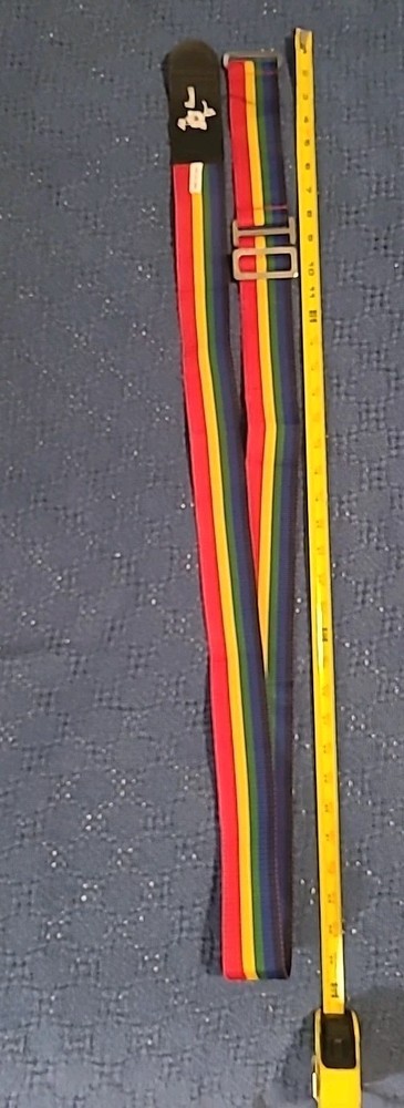 Rainbow Colored Luggage Strap For Security & Easy Visability Adjustable Hawaii