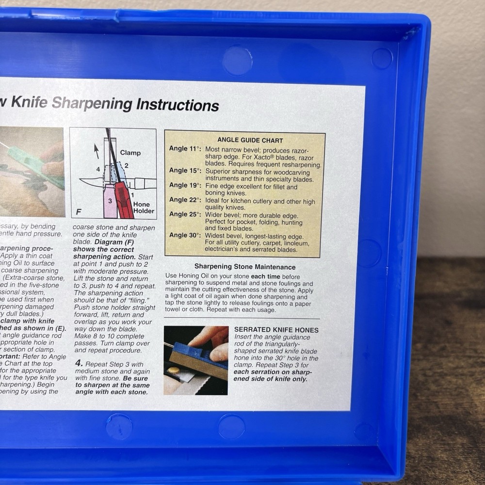 Gatco Edgemate Professional Knife Sharpening System Blue Case