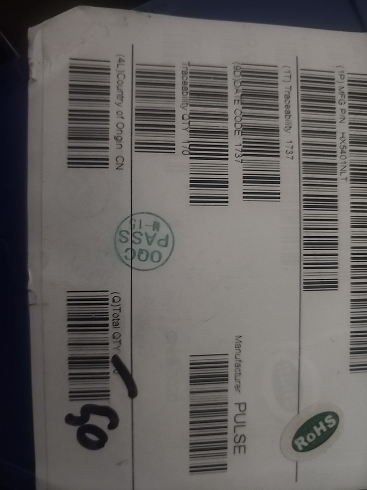 HX5401NLT Pulse Telecom transformers SMD 50 Pieces Date Code 1737
