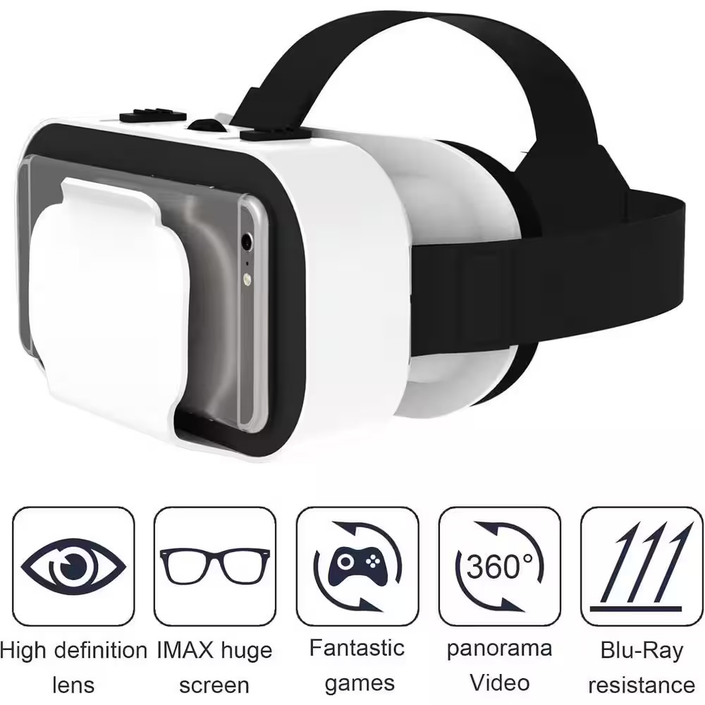 3D VR Glasses Virtual Reality Goggles for Iphone and Android Adjustable Headset