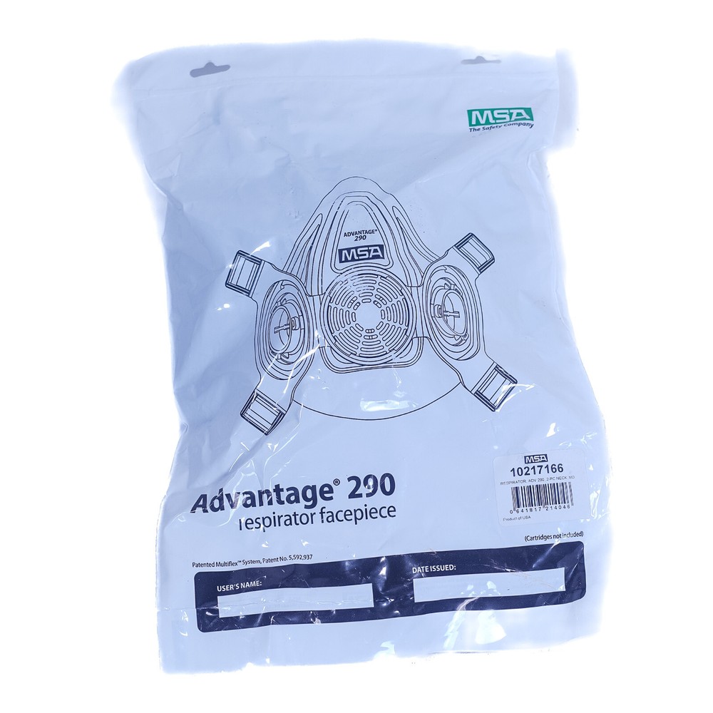 MSA Advantage 290 Half Face Mask Respirator Medium Size