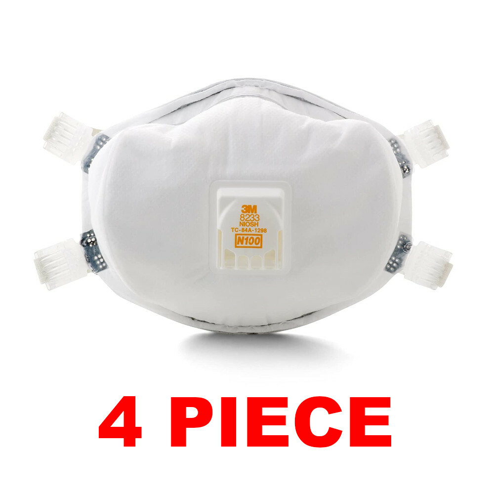 3M 8233 100 Sealed Respirator (4 Piece)
