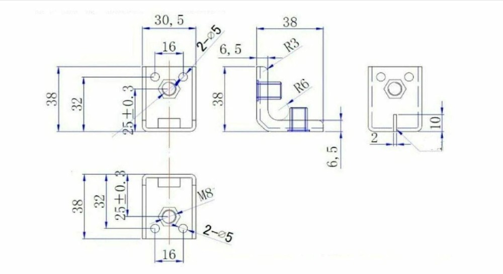 (4) Flyware & Internal Mounting Steel Brackets for Line Array Speaker Cabinets.