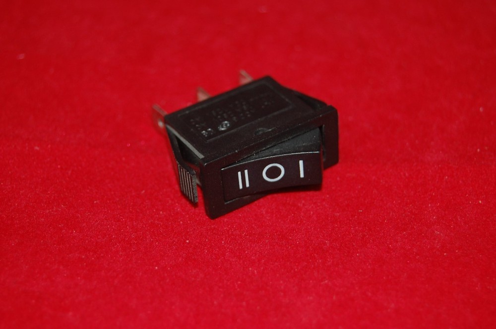 5Pcs Black Rectangle 3 Position Boat  Rocker Switch 3 Pin