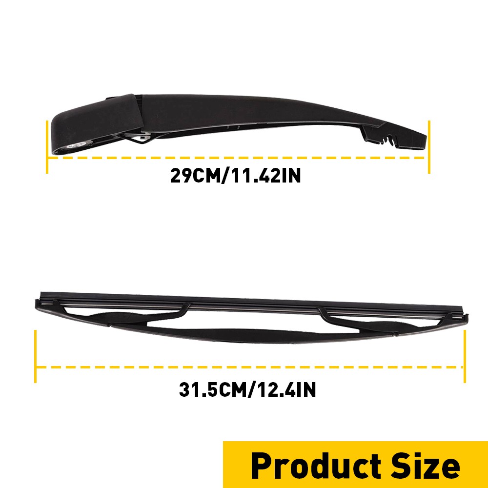Rear Windshield Arm Wiper  Blade Set Replacement Fits For 2009-2019 Ford Flex