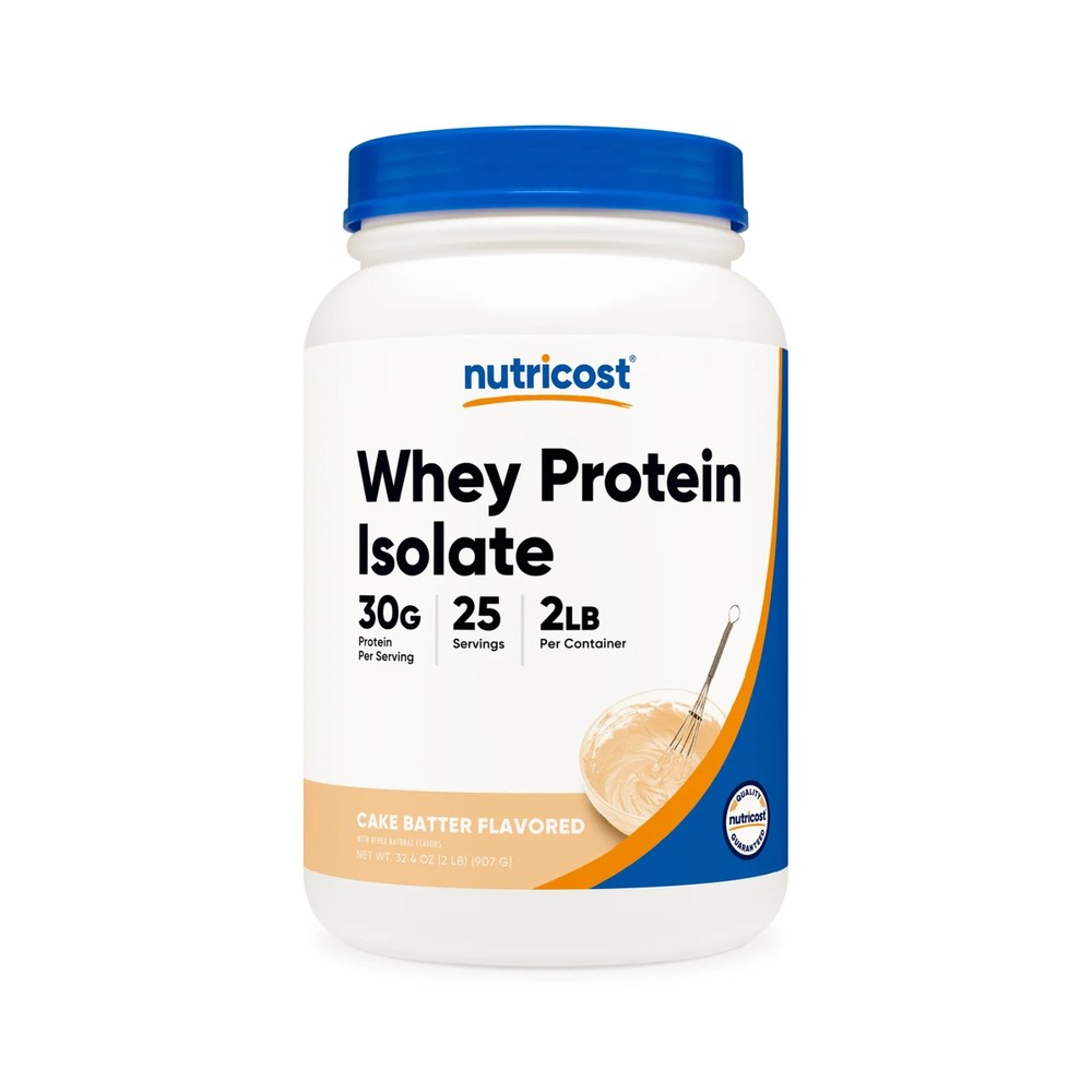 Nutricost Whey Protein Isolate Powder/2LBS/30g/25serv