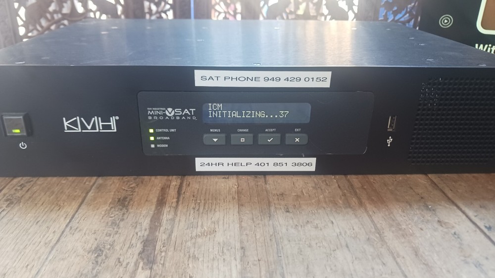 KVH Industries Mini-VSAT Broadband Control Unit & Modem