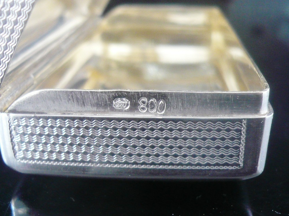 Antique Continental Silver Snuff Box c.1900