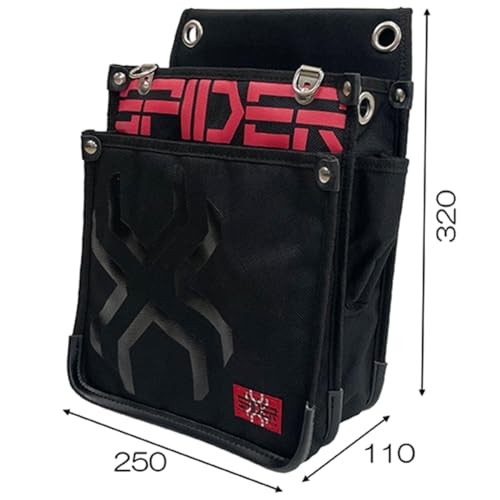 SK11 SPIDER Tool Pouch for Construction Workers Large Size Slim Design with