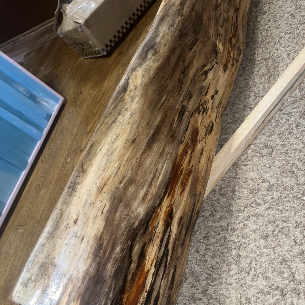Reclaimed Spalted Maple /Fireplace Mantel Hand Planed/Solid Maple
