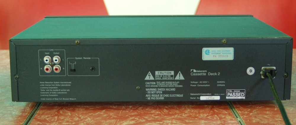 Nakamichi Cassette Deck 2 Japan