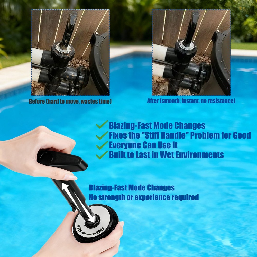 For Hayward SPX0410BA Push-Pull Backwash Valve Handle Piston Pool Filter Part