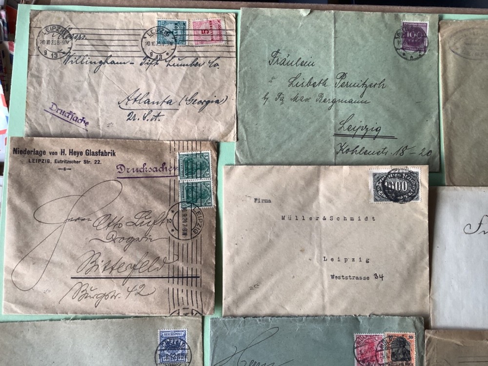 Germany vintage postal covers 16 items Ref A1831