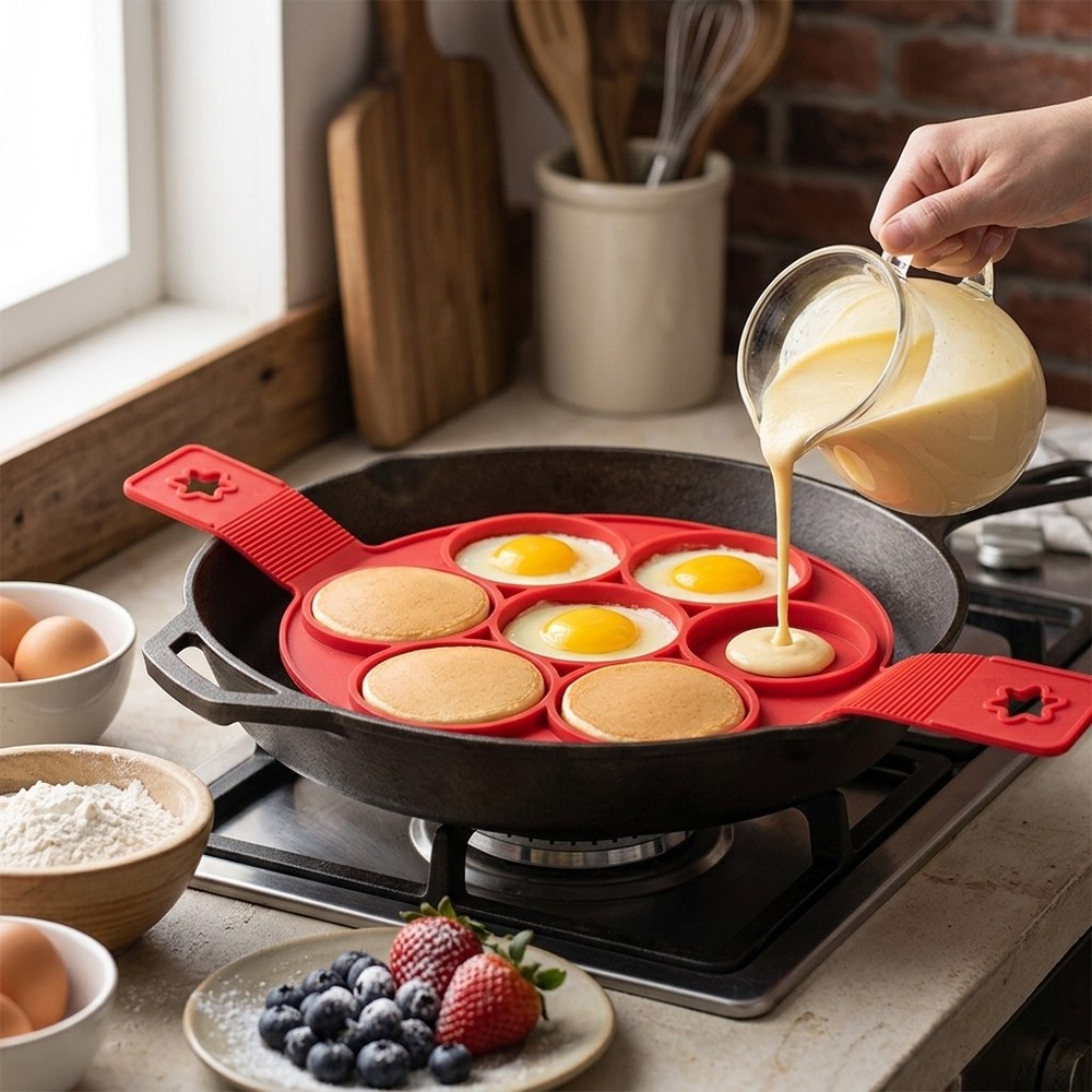 Multi Style Silicone Egg Cooking Molds Creative Kitchen Baking Frying Tools