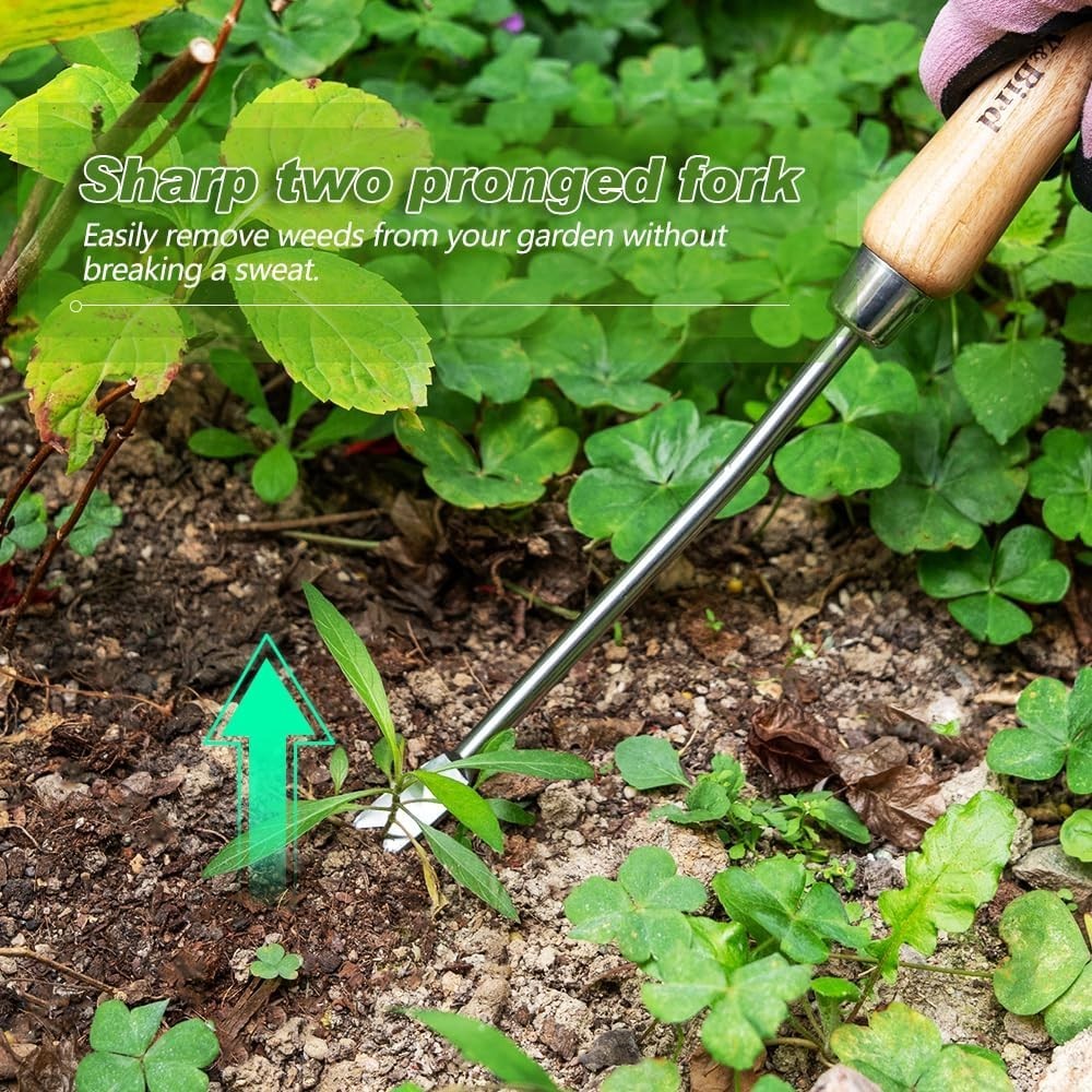 Dandelion Weeding Tool Crack Manual Hand , V-Shaped Fork Easy Weed Removal & ...