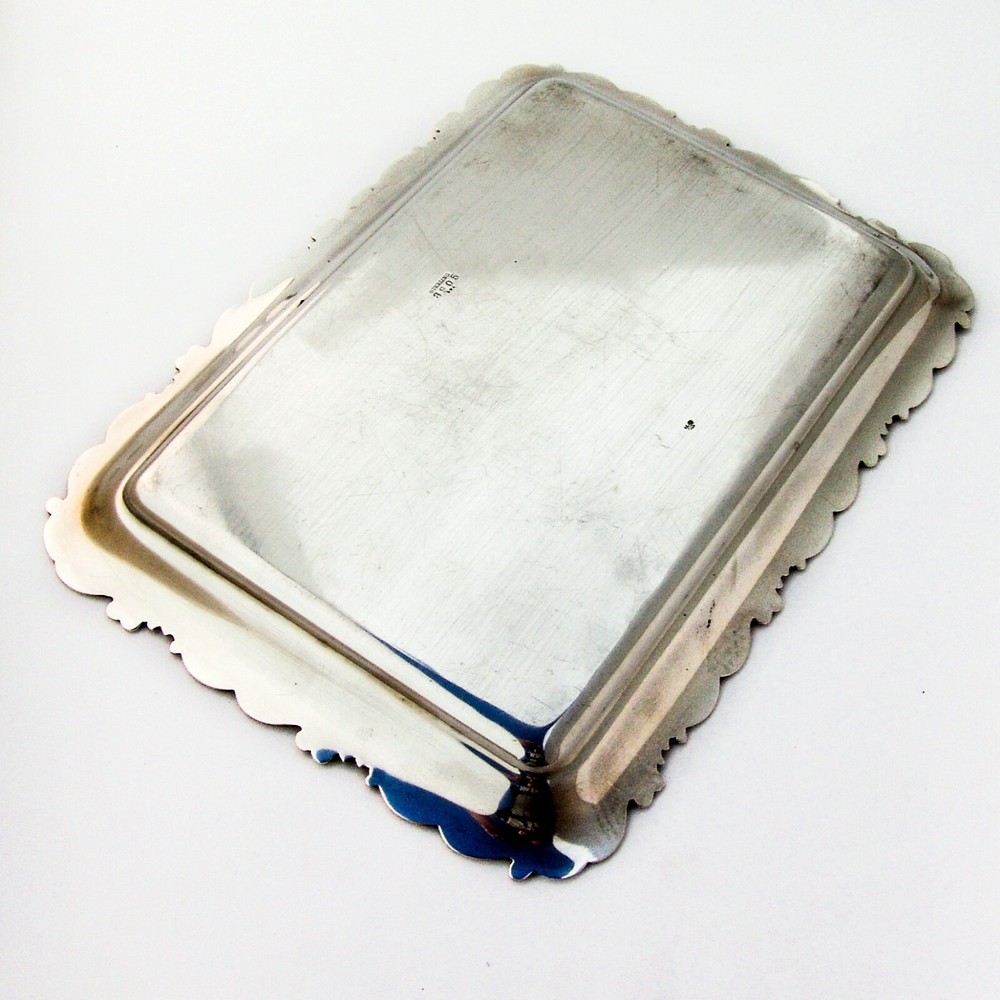 Louis XV Rectangular Tray Whiting Sterling Silver 1891 Mono VS