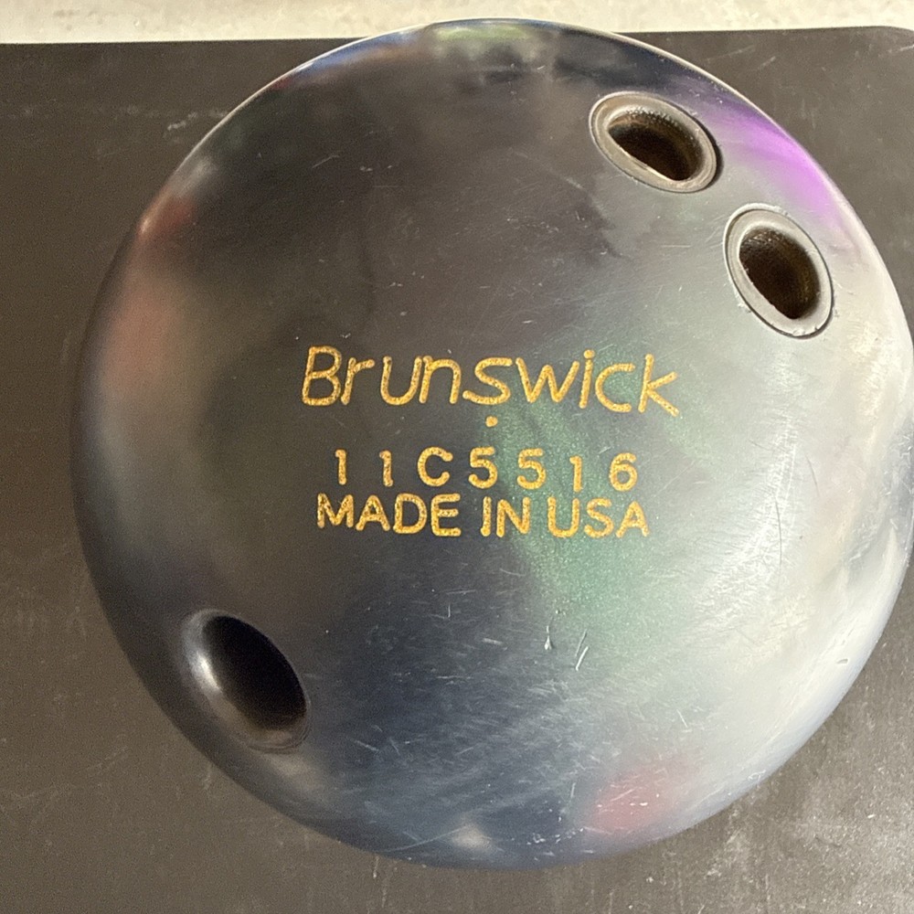 16 Lb Brunswick Eclipse Reactive, Bowling Ball Drilled