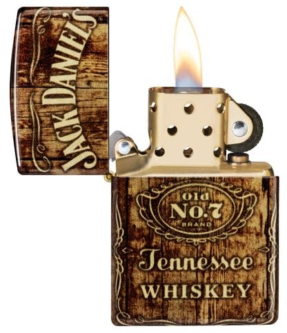 Zippo Lighter - Customized Engraved Message on Windproof Jack Daniels 46278