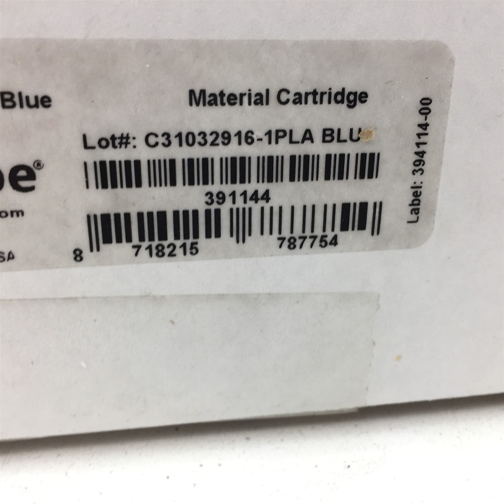 Cube PLA Blue Filament Cartridge 391144