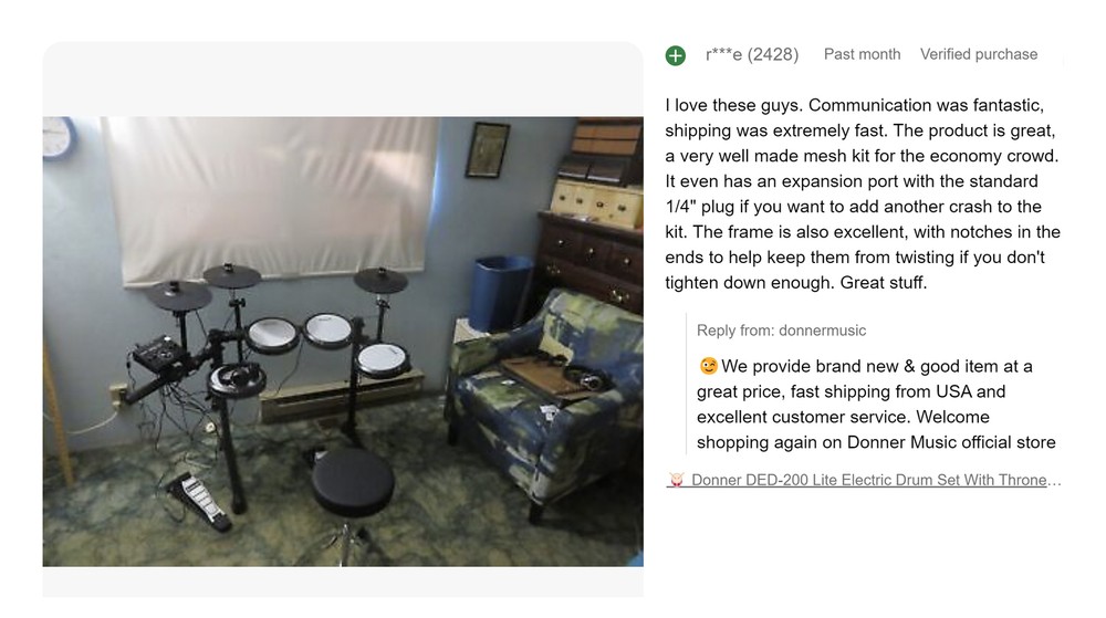 🥁 Donner DED-200 Lite Electric Drum Set