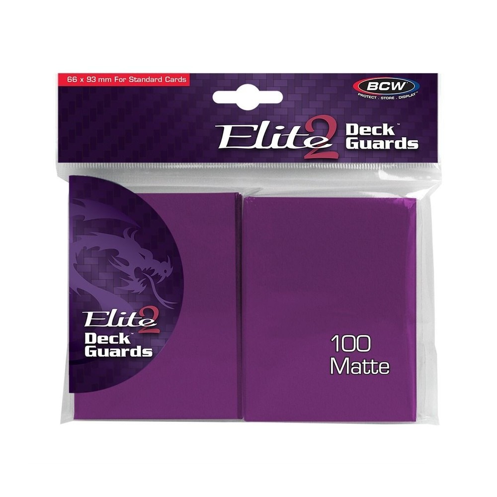 BCW Elite 2 Deck Guard 100 - Mulberry Matte