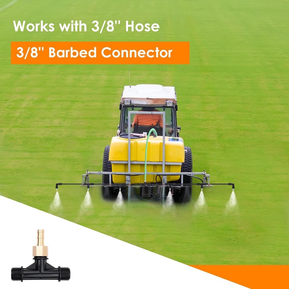 Heavy-Duty 6-Nozzle Poly Boom Wand with 3/8" Connection for Ultimate Coverage