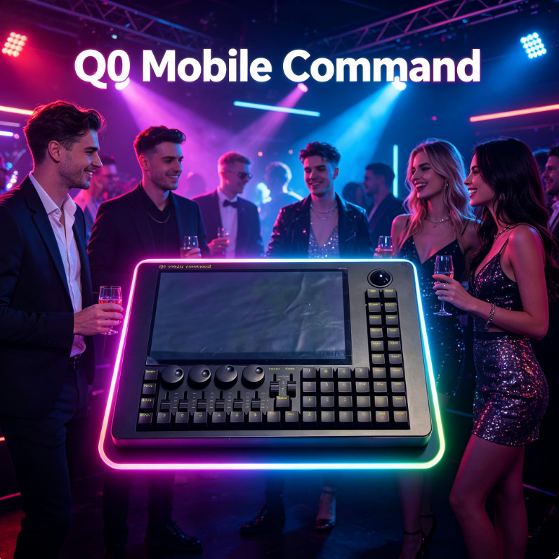 US Stock DMX Lighting PC Controller  Q0 Mobile Command M2 Controller+Bag