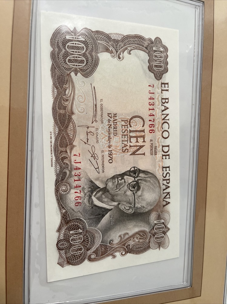 SPAIN 100 Pesetas Banknote 1970